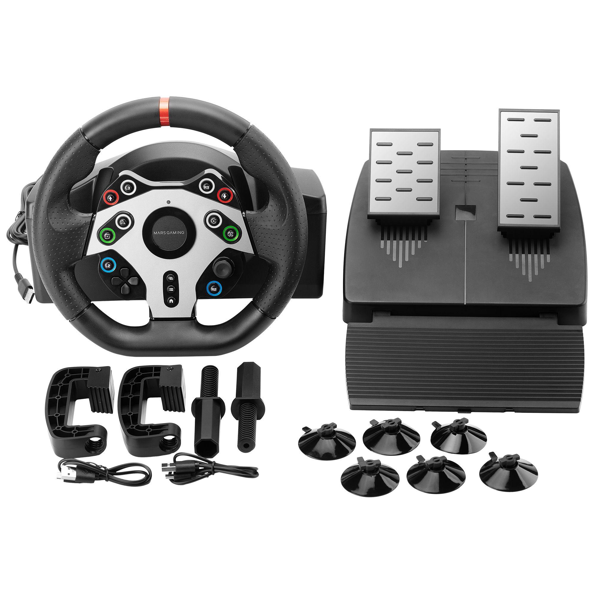 Volante com Pedais MARS GAMING MWH-RSXTWO (Preto), miniatura 14