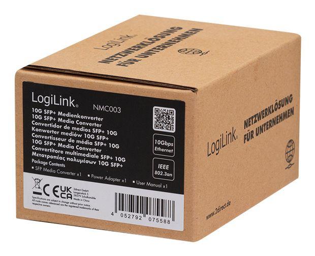 Conversor de Rede LOGILINK NMC003 (10000 Mbit/s - Preto) — miniatura 4