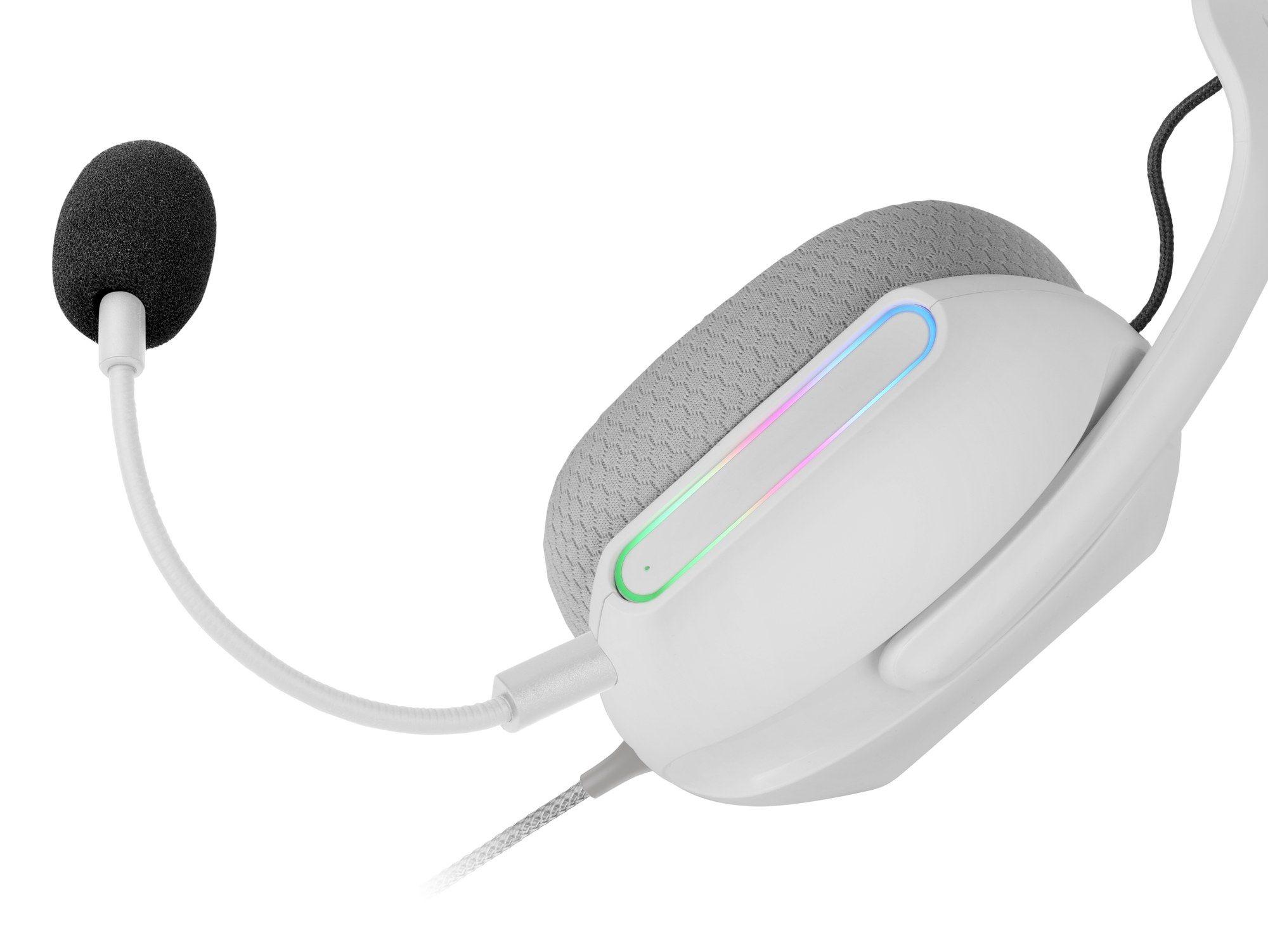 Headset Gaming MARS GAMING MH-PRO (Headset Gaming - Com fios - Circum-aural - Branco), miniatura 4
