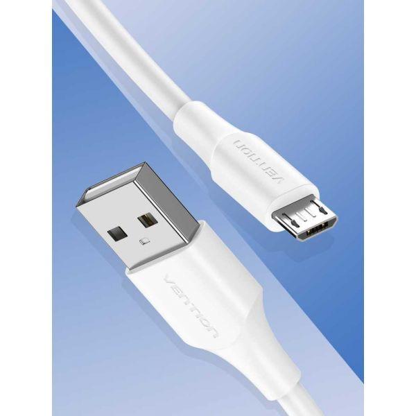 Cabo USB VENTION CTIWH (2 m - Micro-USB B - USB A - Branco) — miniatura 2