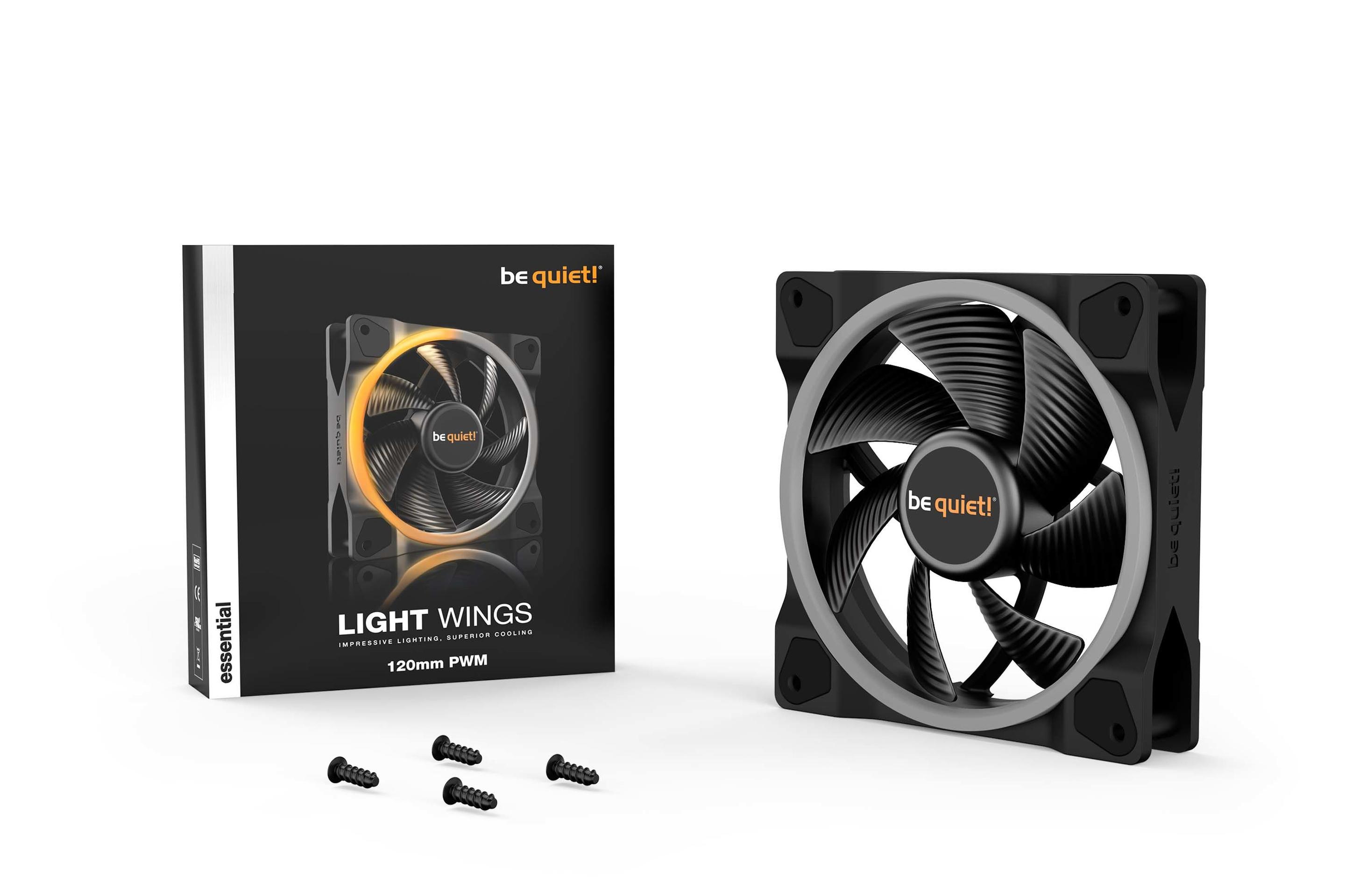 Ventoinha para Caixa PC BE QUIET! Light Wings BL072 (Não suportado - Multi - 4,56 W - Preto) — miniatura 5