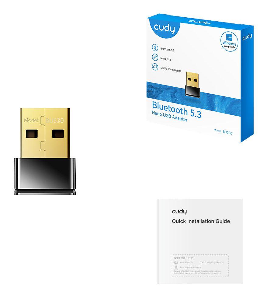Adaptador Bluetooth USB CUDY BU530 (1 unidade - USB Type-A - Preto), miniatura 3