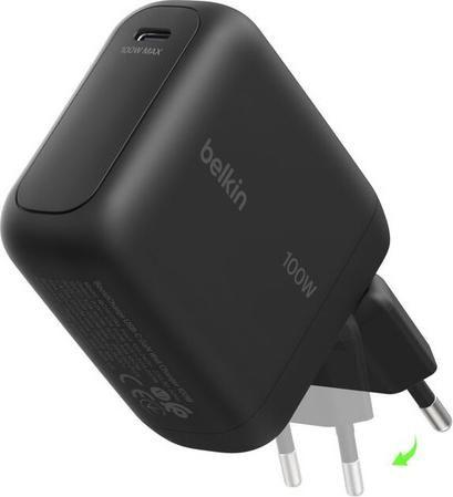 Carregador de Parede BELKIN WCH025KQBK (USB-C - Universal - EU dobrável - Preto)