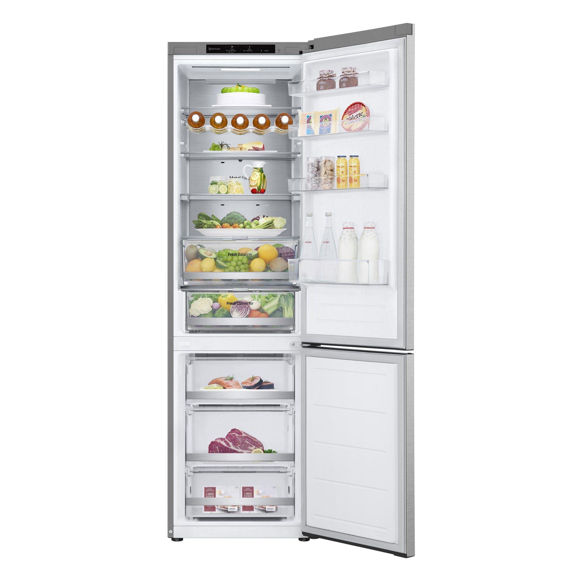 Frigorífico Combinado Independente LG GBV7280BMB (387 L - 203x59,5x67,6 cm - 203 cm - Inox) — miniatura 2