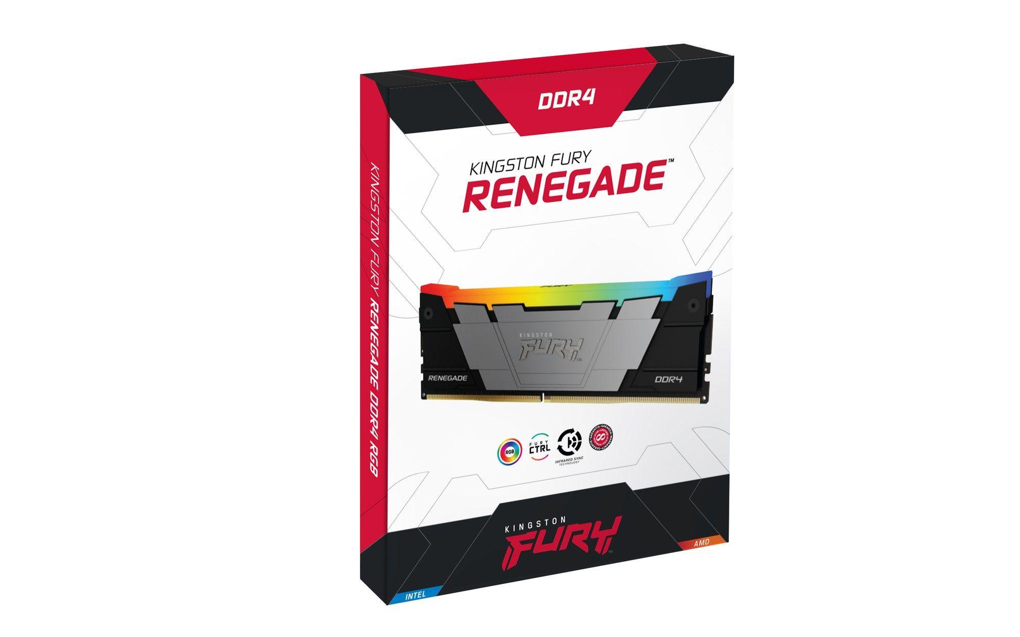 Memória RAM KINGSTON FURY Renegade RGB KF440C19RB2A/8 (4000 MHz - 8 GB - DIMM), miniatura 4