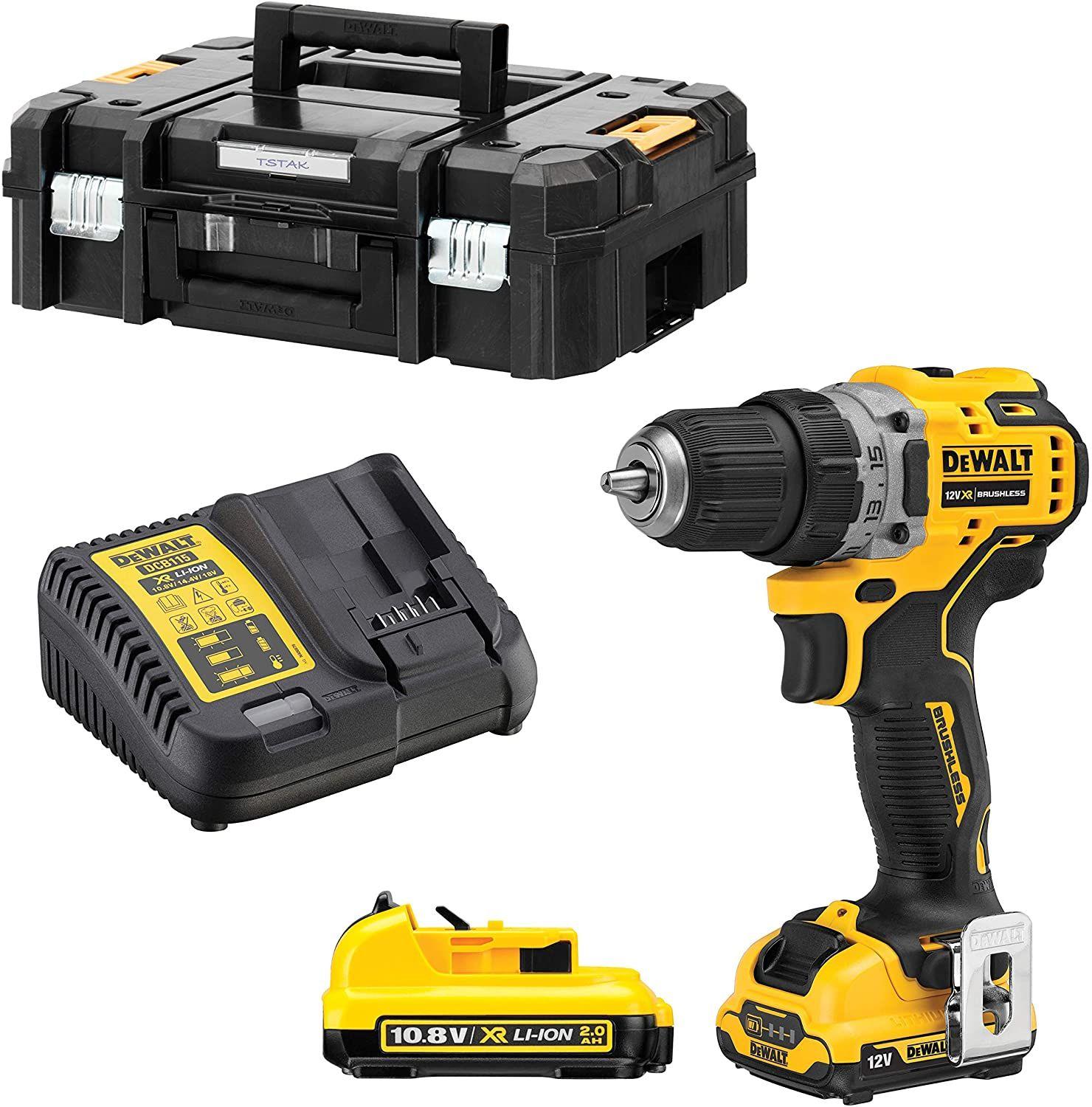 Berbequim Aparafusador DEWALT DCD701D2-QW (Preto e Amarelo)