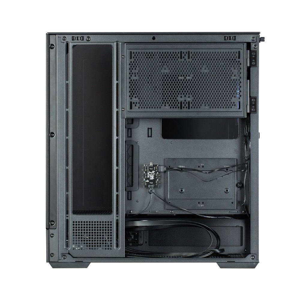Caixa ATX ZALMAN P40 Prism (ATX, Micro ATX, Mini-ITX - Midi Tower - Plástico, aço, vidro temperado - Preto) — miniatura 10