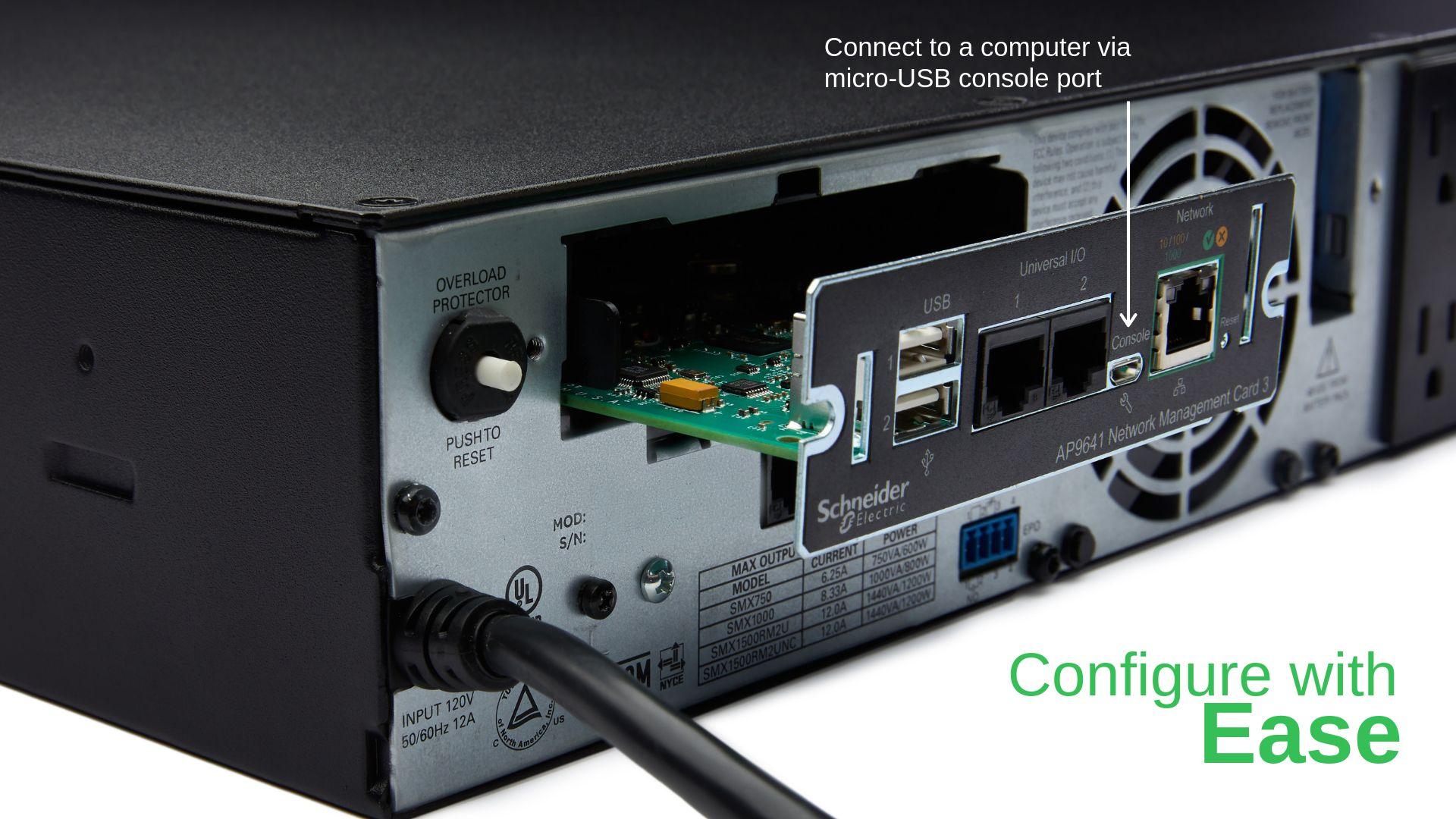 Cartão de Gestão de Rede para UPS APC AP9641 (SmartSlot - Preto) — miniatura 2