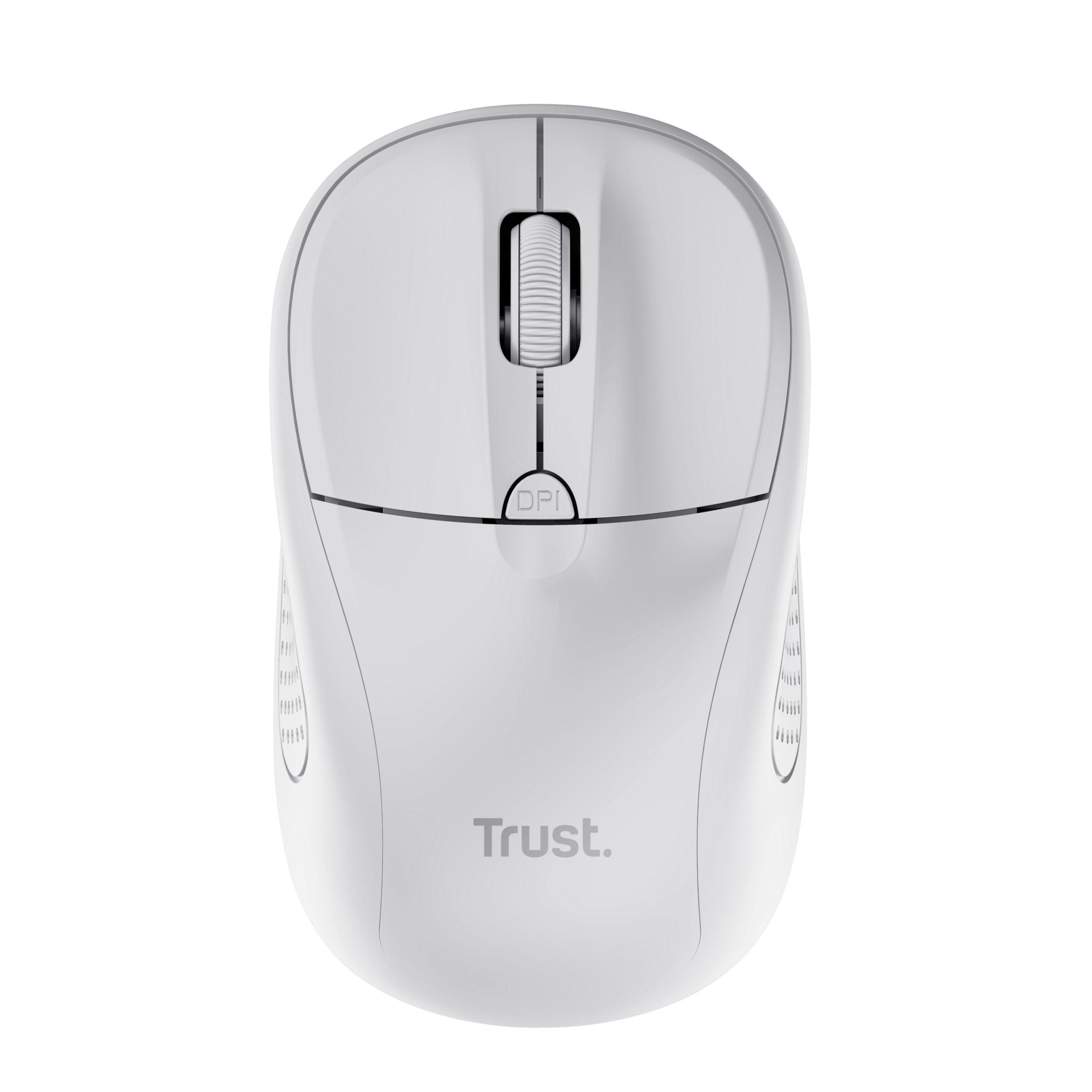 Rato TRUST Primo 24795 (Ambidestro - 1600 DPI - Ótico - Branco) — miniatura 3