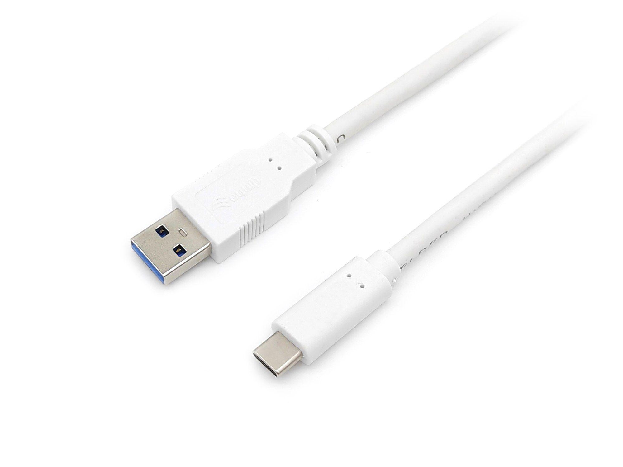 Cabo USB EQUIP 128366 (0,5 m - USB-C - USB-A - Branco), miniatura 2