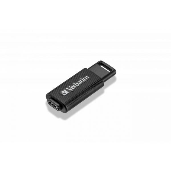 Pen USB VERBATIM Store 'n' Go 49457 (USB Type-C - 3.2 Gen 1 - Deslizante - Preto) — miniatura 5
