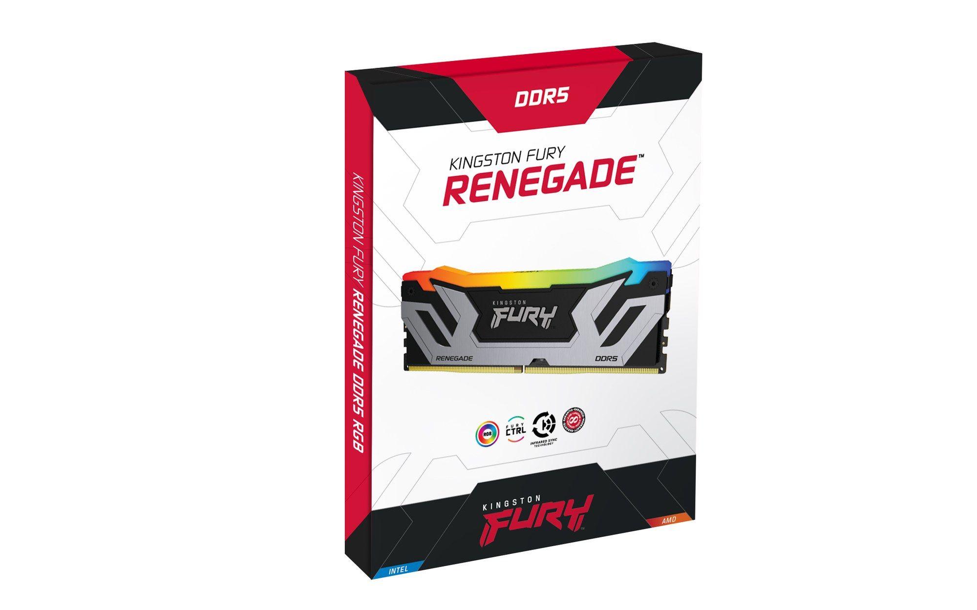 Memória RAM KINGSTON FURY Renegade RGB KF584CU40RSA-24 (8400 MHz - 24 GB - DIMM), miniatura 7