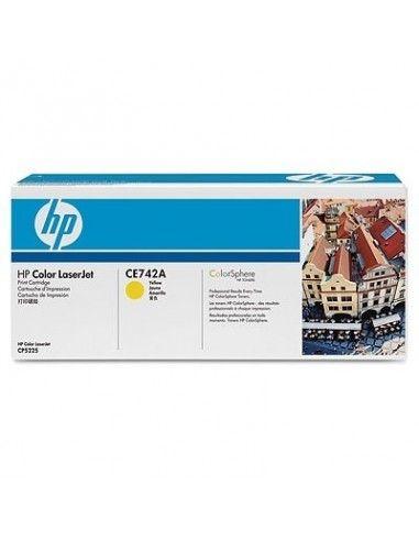 Toner HP CE742A (7300 páginas - Amarelo) — miniatura 2