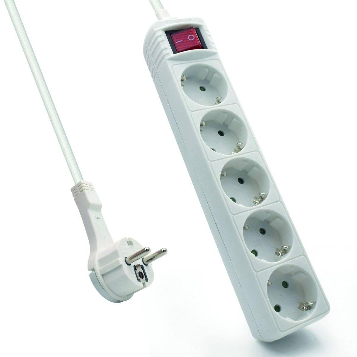 Régua de Tomadas EWENT EW3955 (Plana - Branco) — miniatura 3