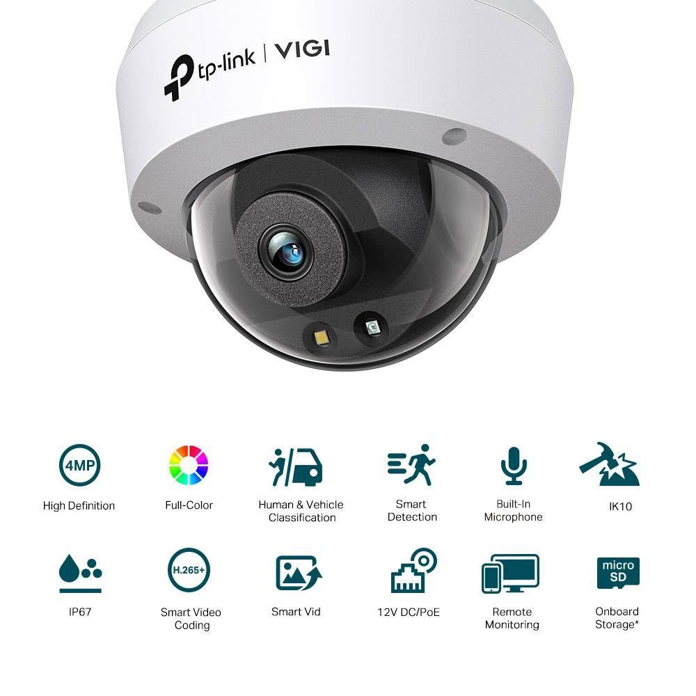 Câmara de Segurança IP TP-LINK VIGI C240 (Interior e exterior - 4 MP - 2560 x 1440 pixels - Preto e Branco), miniatura 2