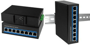 Switch Industrial LOGILINK NS203 (10/100/1000Base-TX RJ45 - 10/100/1000 Mbit/s - Preto), miniatura 2