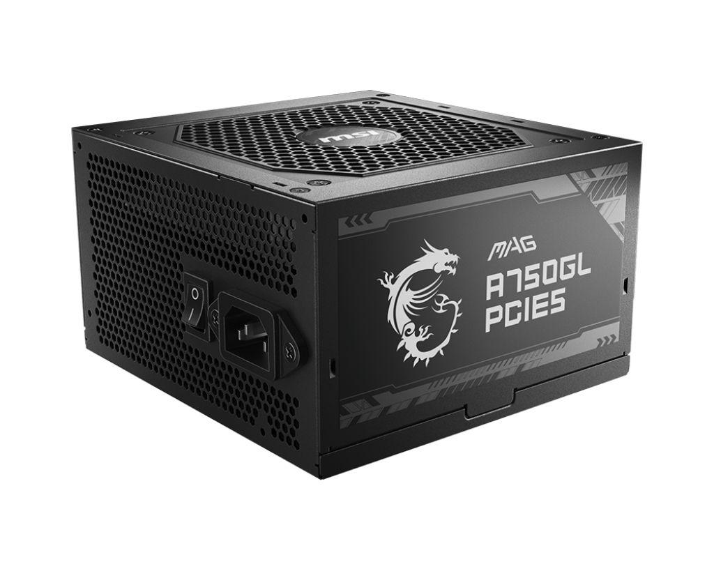 Fonte de Alimentação MSI MAG A750GL PCIE5 (ATX - 750 W - 80 PLUS Gold - Preto)