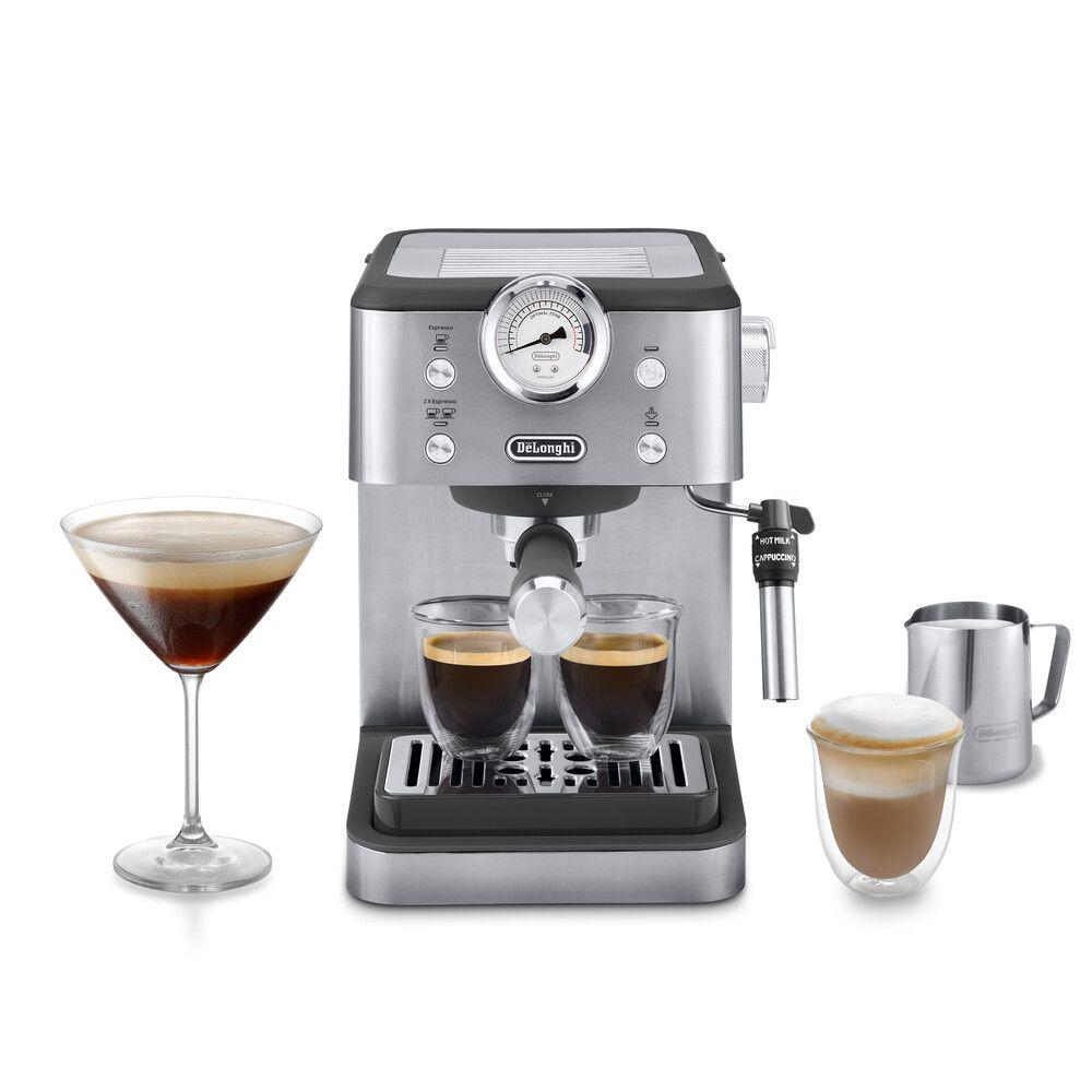Máquina de Café Manual DELONGHI Classic EM450.M (Café moído - 1325 W - 15 bar - Preto/Inox)