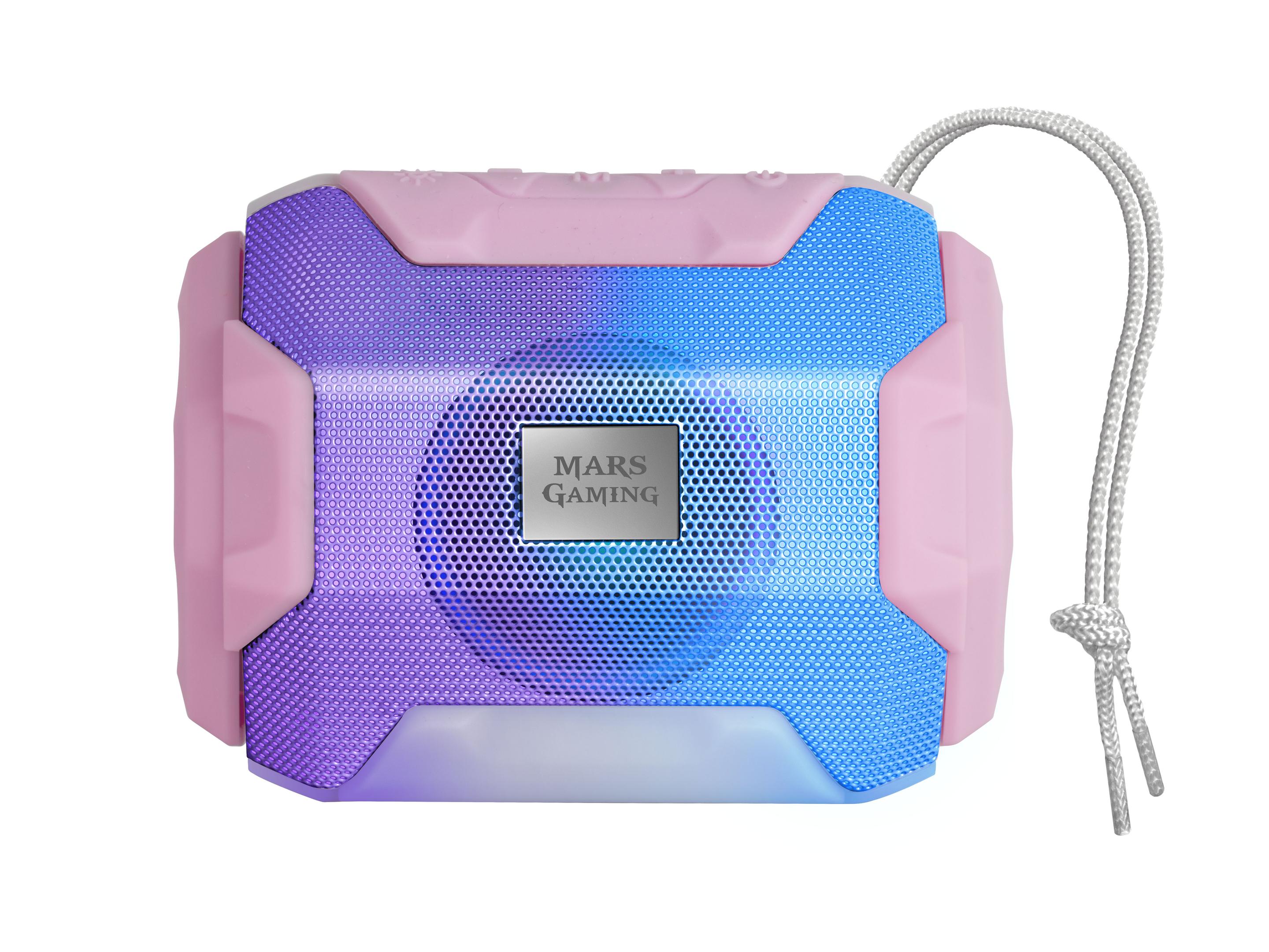 Coluna Portátil MARS GAMING MSBAXP (10 W - Com fios e sem fios - Rosa), miniatura 2
