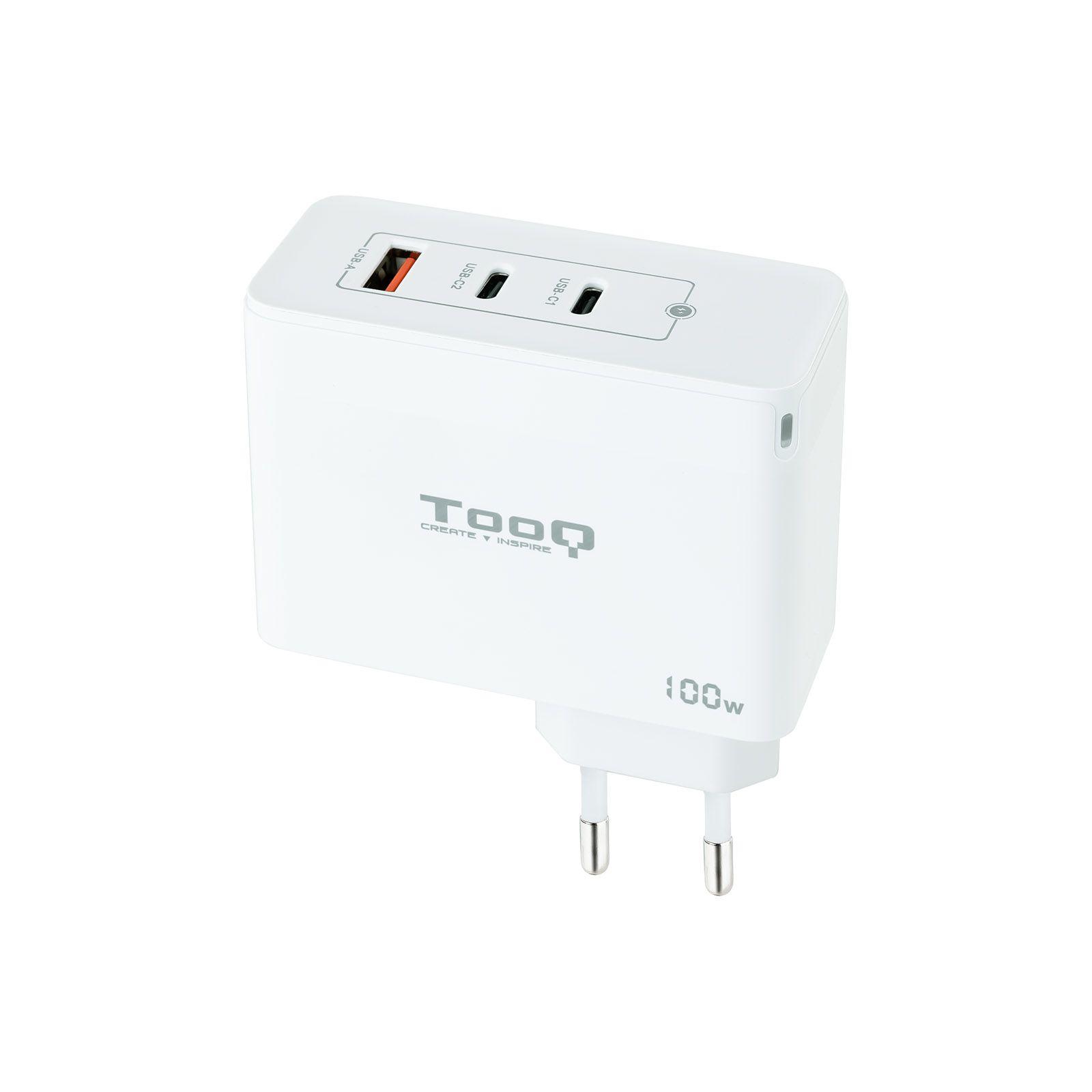 Carregador de Parede TOOQ TQWC-GANQC2PD100W (100 W - QC - Branco)