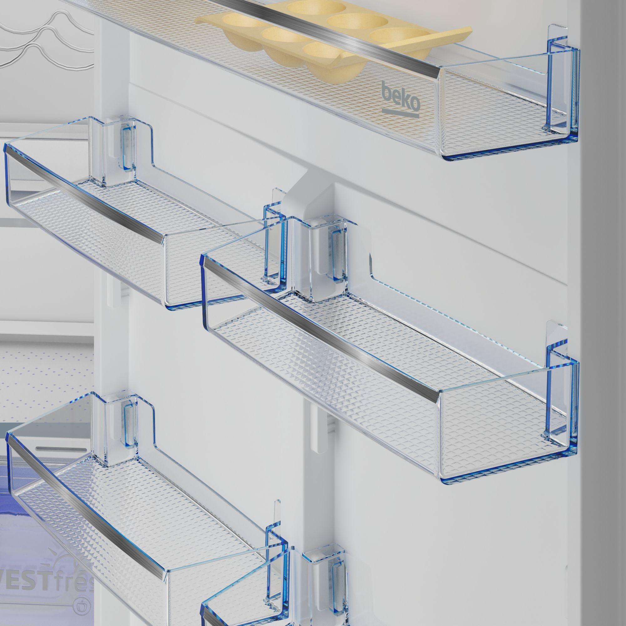 Frigorífico Combinado Encastre BEKO BCNE400E40SN (370 l - 194x69x55 cm - 69 cm - Branco) — miniatura 4