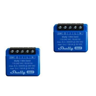 Módulo Relé Inteligente SHELLY 1 Mini Gen3 (Azul) — miniatura 2