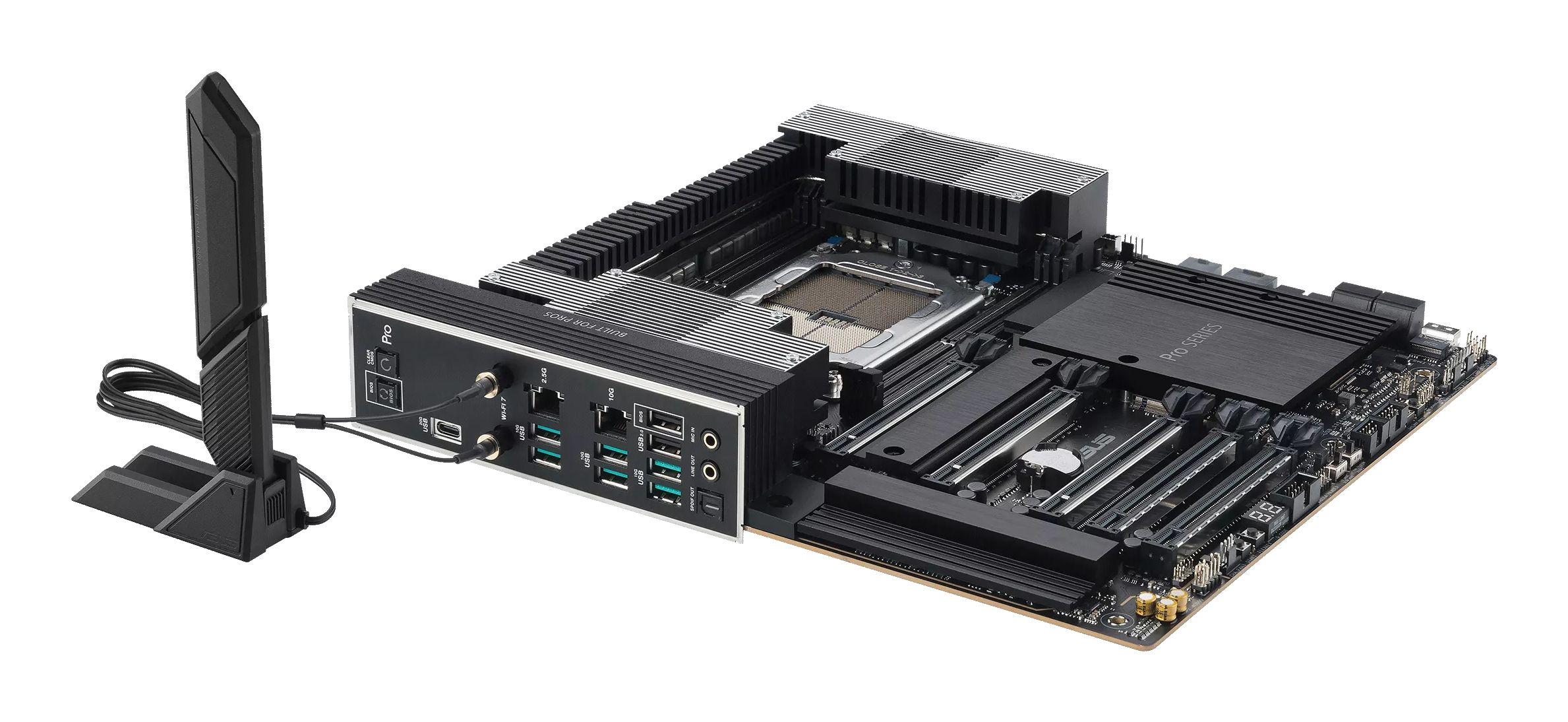 Motherboard ASUS Pro WS TRX50-SAGE WIFI (sTR5 - SSI CEB - Quadri-canal - Preto), miniatura 7