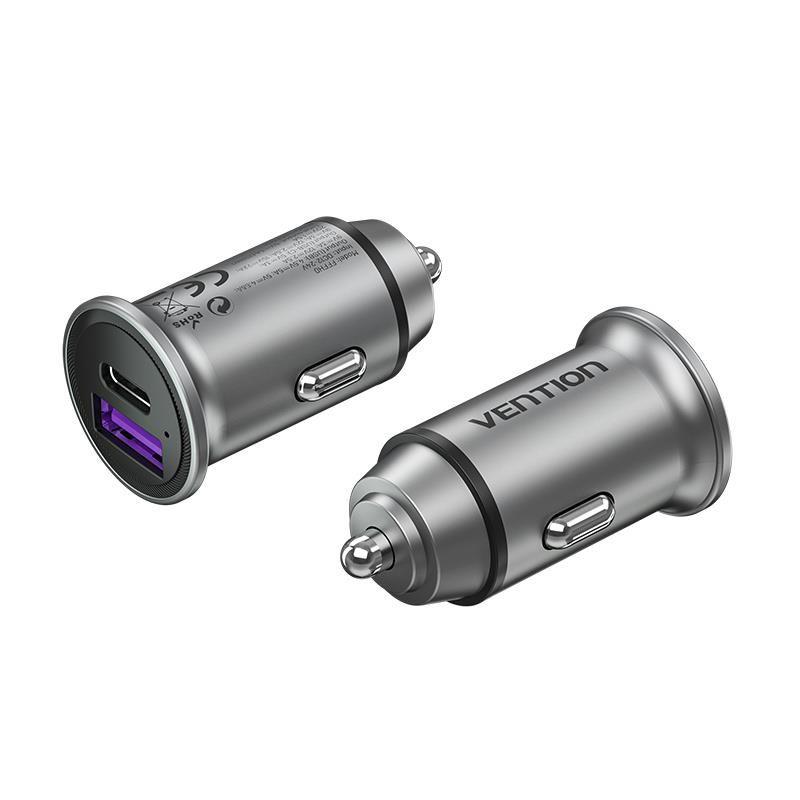 Carregador de Isqueiro VENTION FFFH0 (30 W - Cinzento), miniatura 3