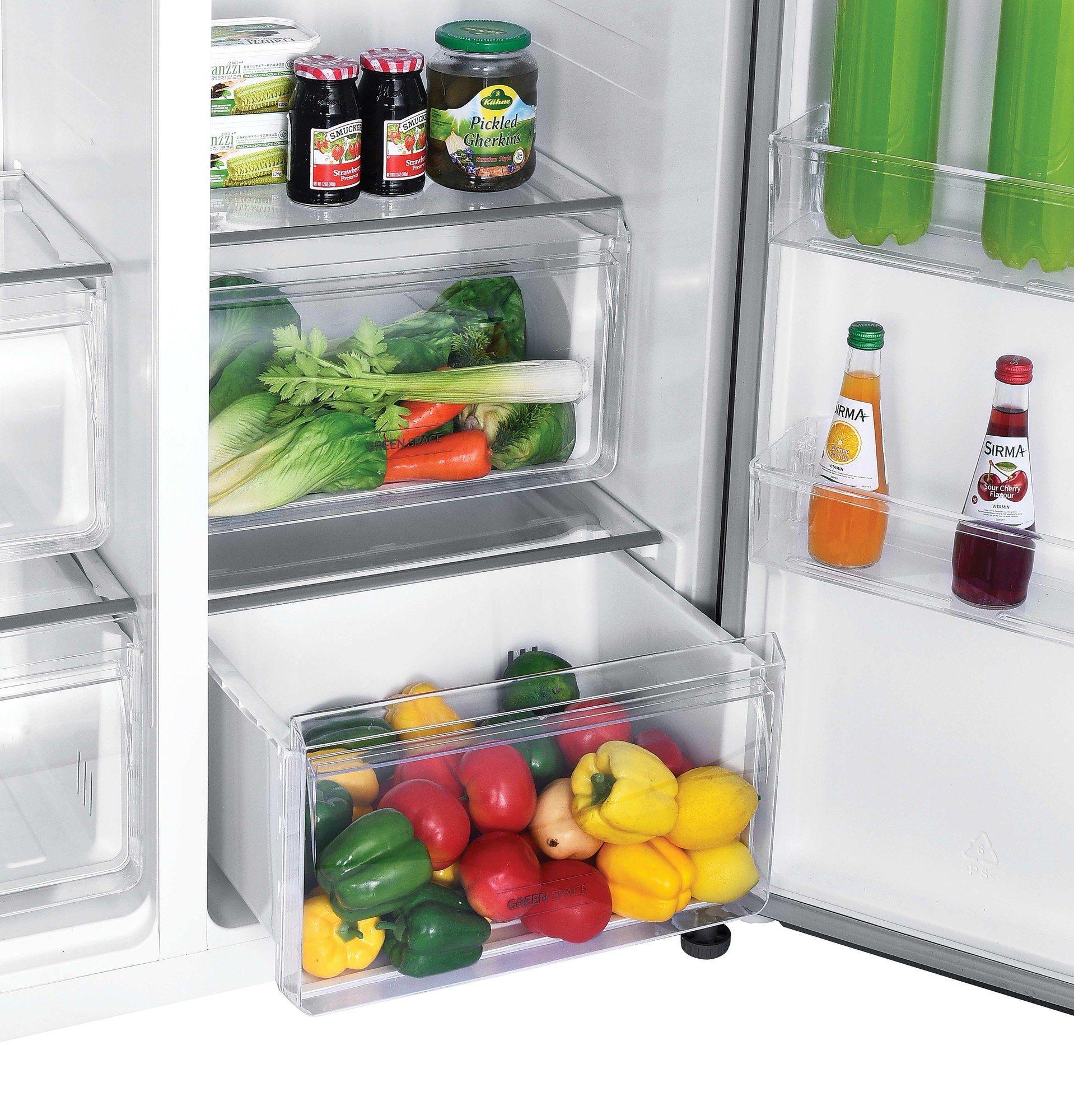 Frigorífico Americano Independente HOOVER HHSBSO6174DX (532 L - 177x91x67 cm - 177 cm - Inox), miniatura 5