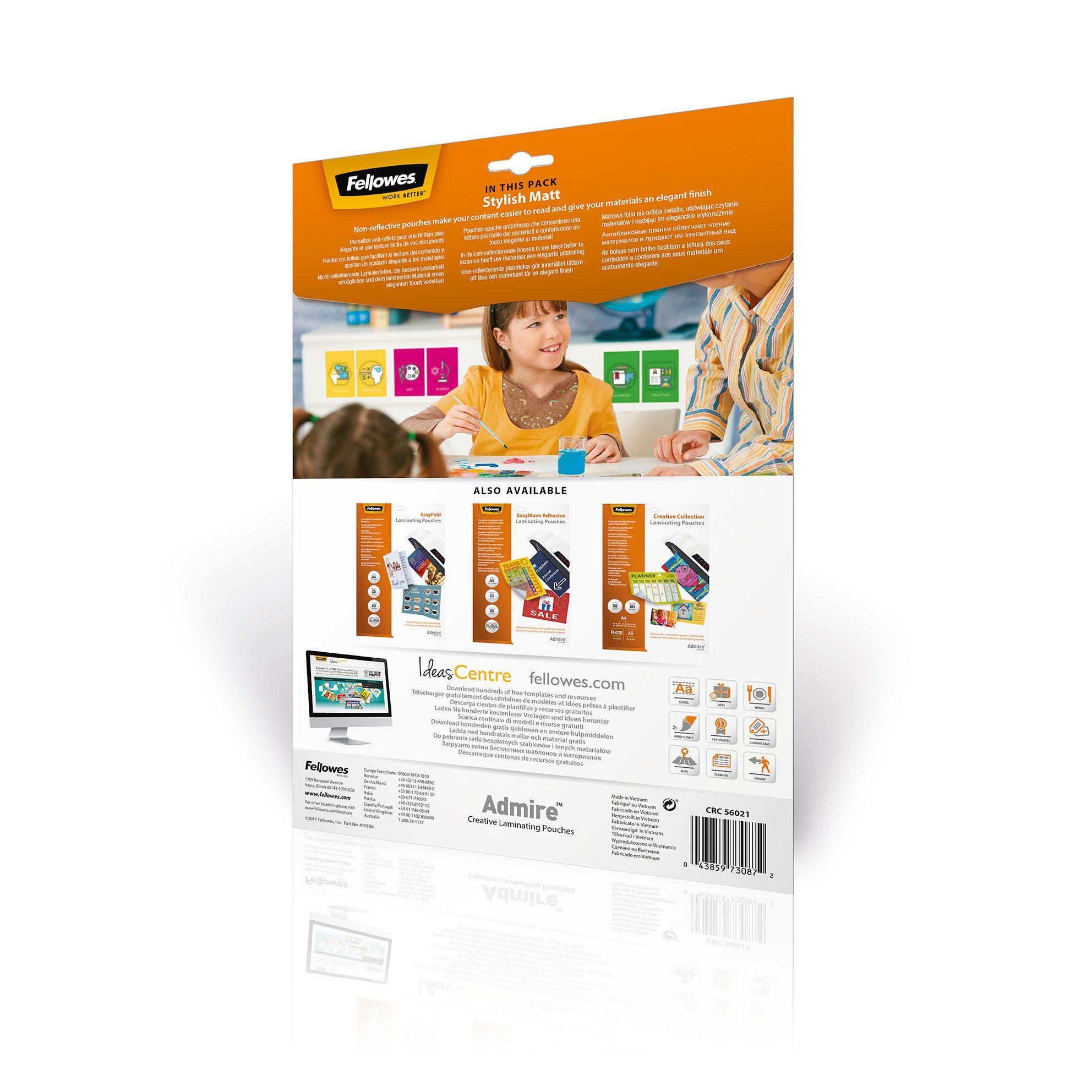 Bolsa para Plastificar FELLOWES 5602101 (A4 - 25 unidades), miniatura 2