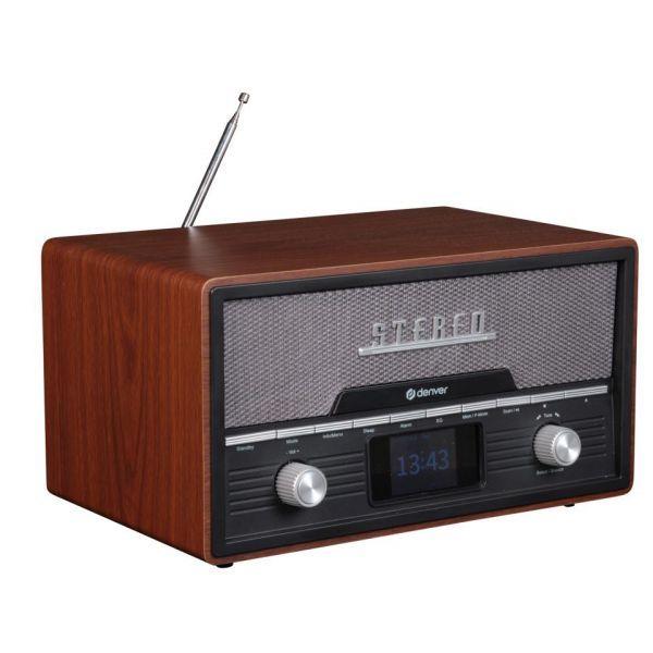 Mini Sistema Hi-Fi DENVER MDA-525DW (10 W - Altura 22 cm - Madeira), miniatura 3