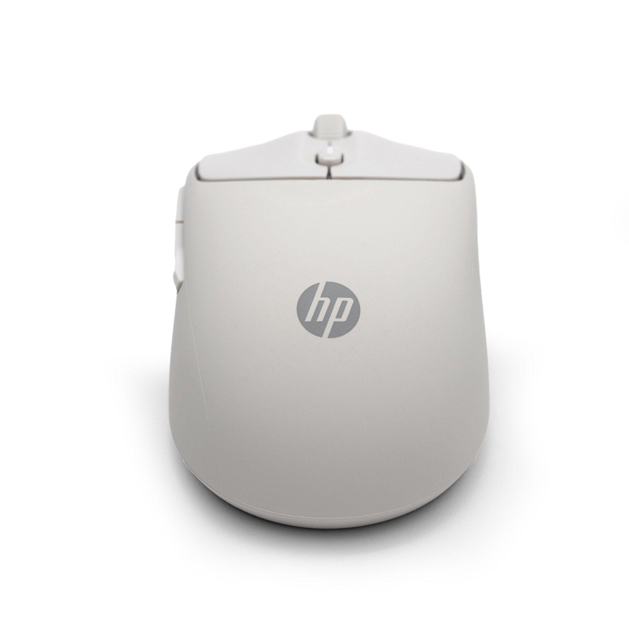 Rato HP 400 Dual (Ambidestro - 6000 DPI - RF Wireless + Bluetooth - Bege) — miniatura 3