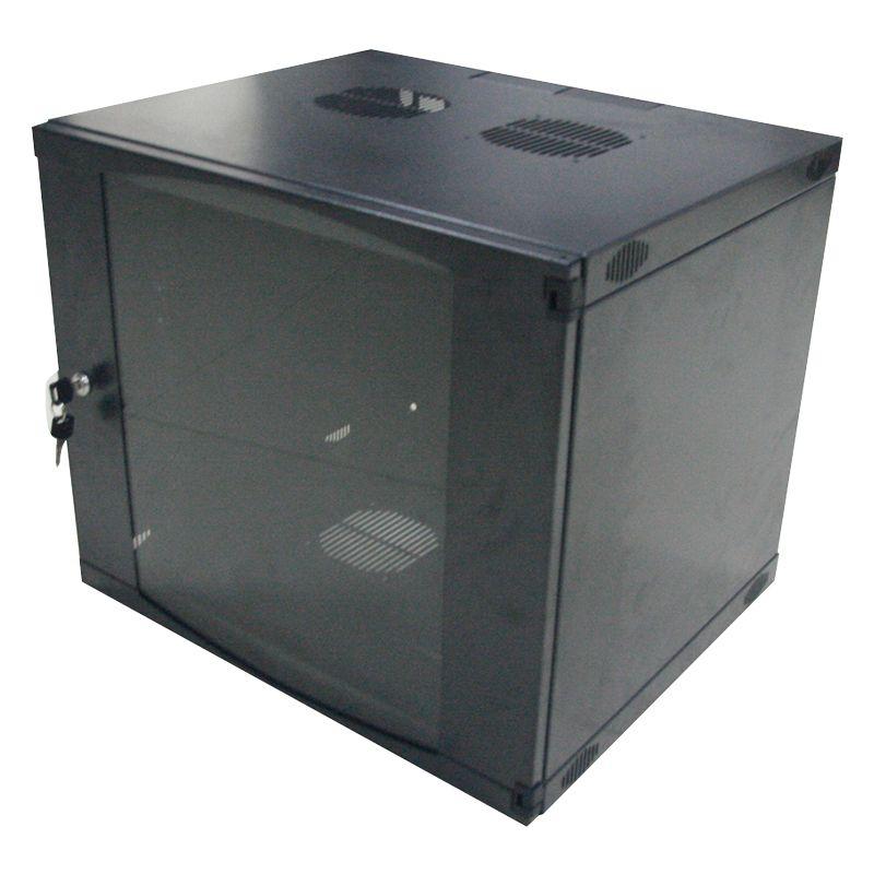 Armário Rack de Parede LOGILINK W09F64B (Rack de pendurar na parede - Preto e Cinzento)