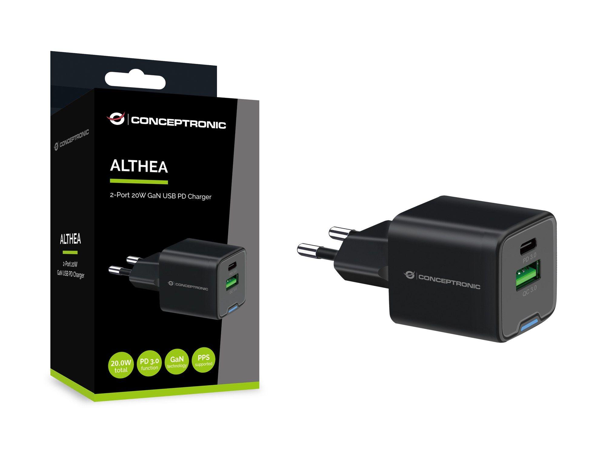 Carregador de Tomada CONCEPTRONIC ALTHEA15B (AC - Preto), miniatura 4