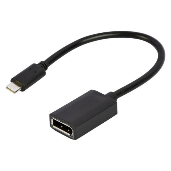 Adaptador USB-C para DisplayPort GEMBIRD A-CM-DPF-02 (0,15 m - DisplayPort - USB Type-C - Preto), miniatura 2
