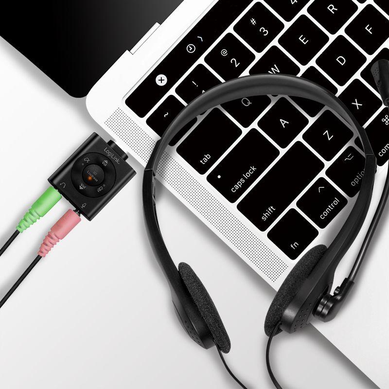 Headset LOGILINK HS0052 (Binaural - Com fios - Circum-aural - Preto), miniatura 8