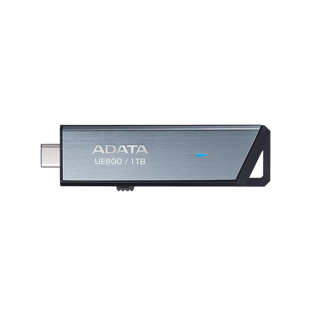 Pen USB ADATA UE800 (1 TB - Deslizante - USB Type-C - Prateado)
