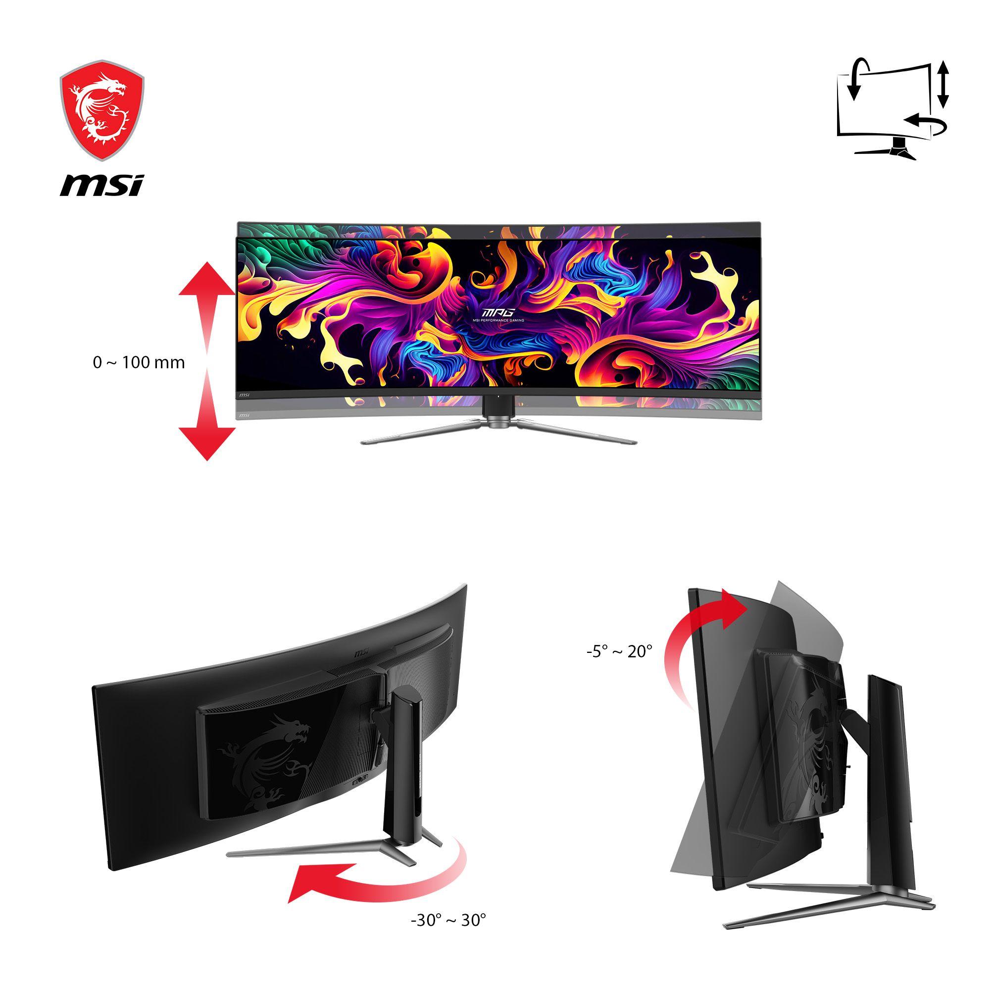 Monitor MSI MPG 491CQPDE QD-OLED (49" - QD-OLED - 144 Hz - Preto) — miniatura 5