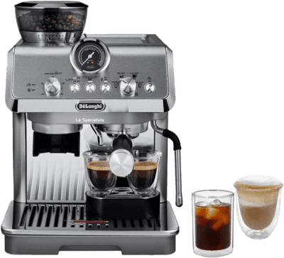 Máquina de Café Expresso DELONGHI EC9255.M La Specialista Arte Evo (Grãos de café - 15 bar - 1,7 l - Cinzento e Inox)