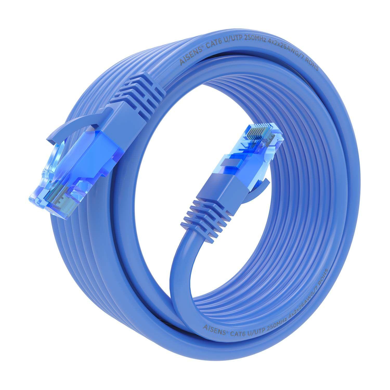 Cabo de Rede AISENS A135-0804 (5 m - Cat6 - RJ-45 - Azul) — miniatura 2