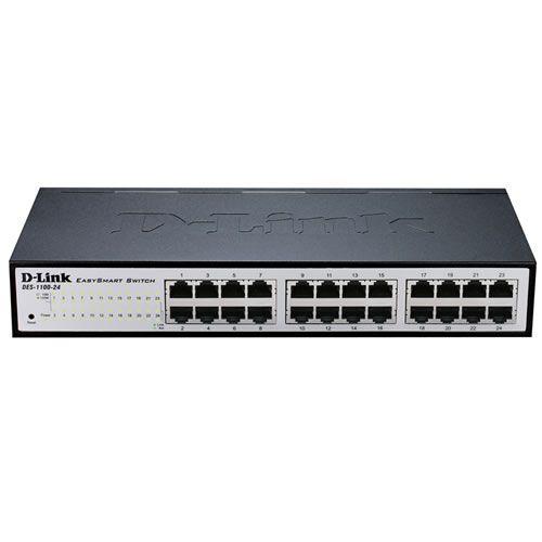 Switch Smart Managed D-LINK DGS-1100-24V2 (Gigabit Ethernet - 10/100/1000 Mbit/s - 4,1 MB - Preto e Cinzento)