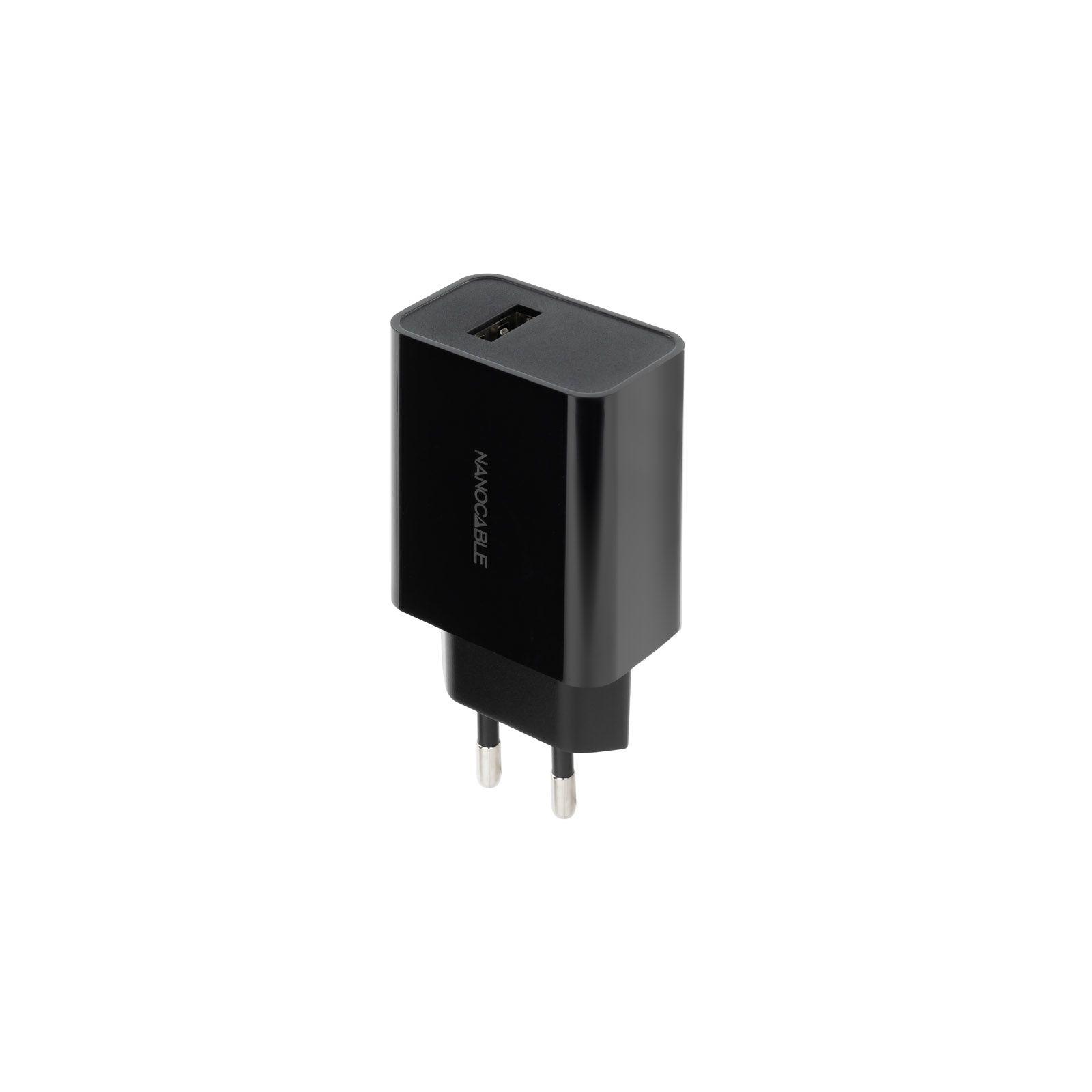 Carregador de Parede USB NANOCABLE 10.10.2004 (10 W - Preto)