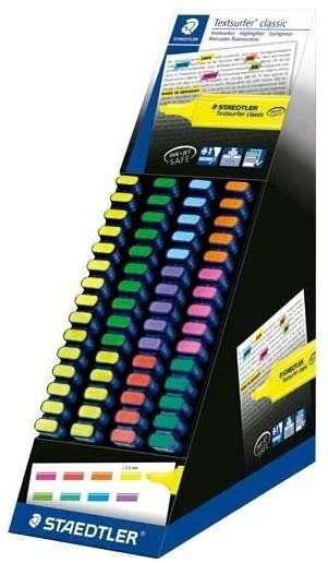 Expositor de Marcadores Fluorescentes STAEDTLER Textsurfer Classic 364 CA60 (Cores sortidas)
