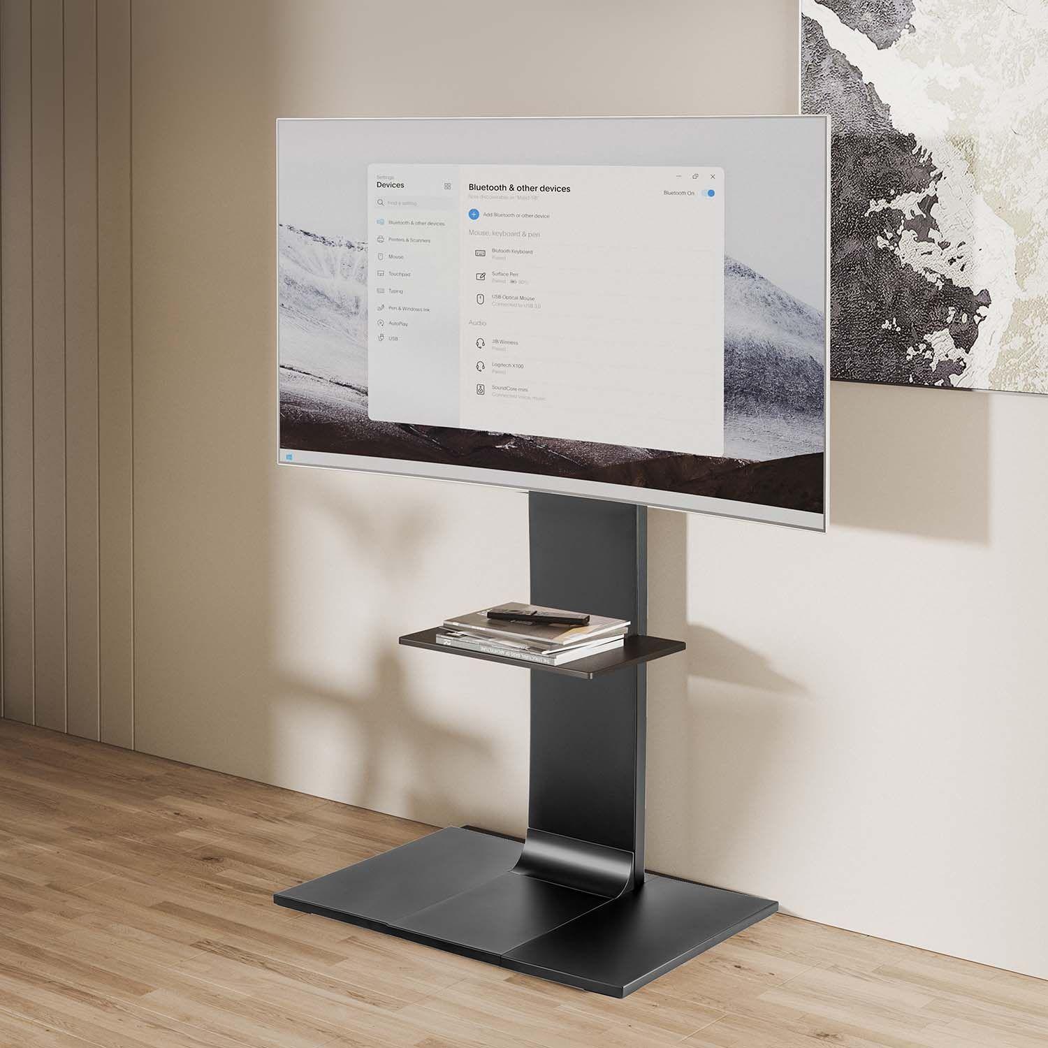 Suporte de Chão TV AISENS FT86TSE-399 (37-86" - 50 kg - Preto), miniatura 5