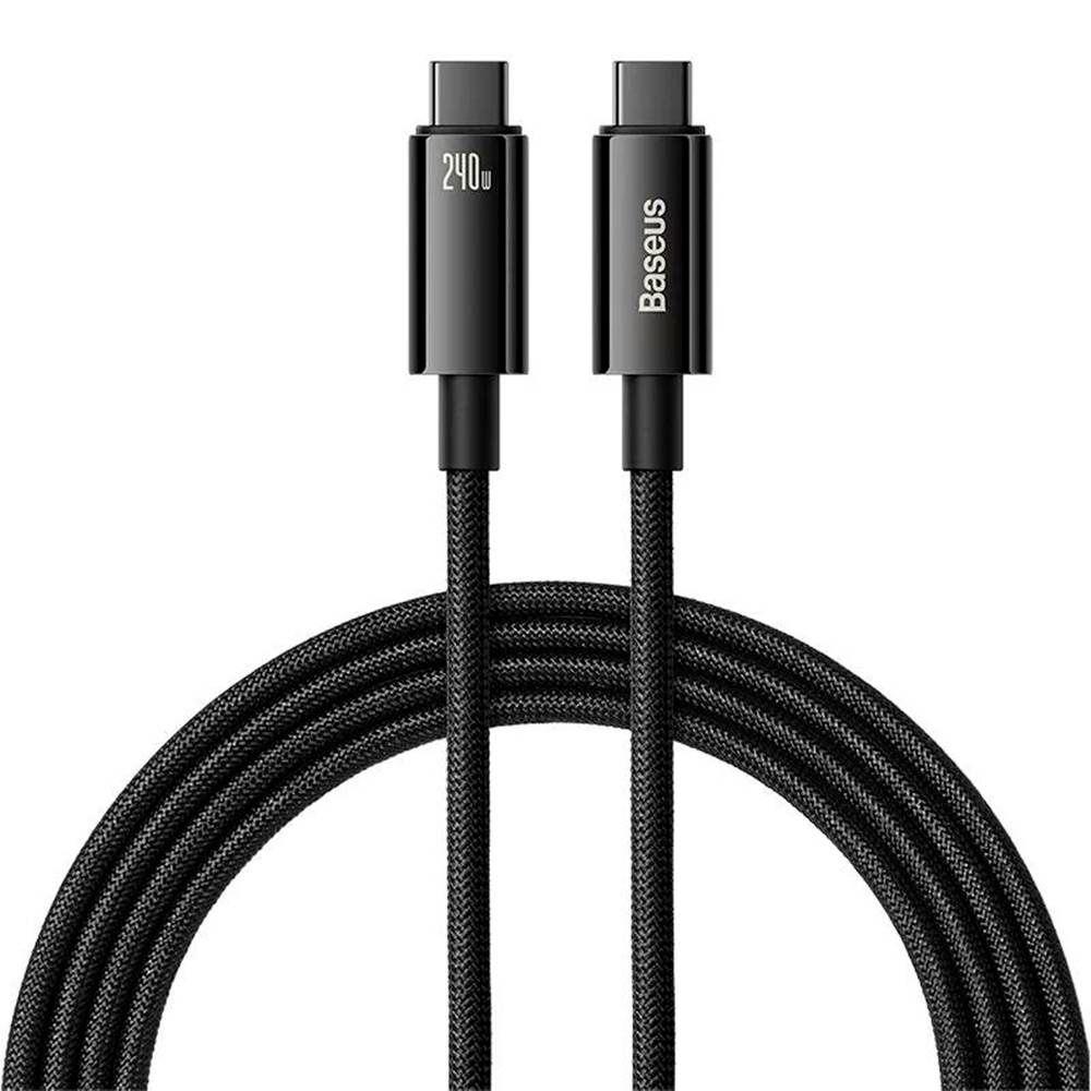 Cabo USB-C para USB-C BASEUS Tungsten Gold (1 m - USB C - Preto) — miniatura 2
