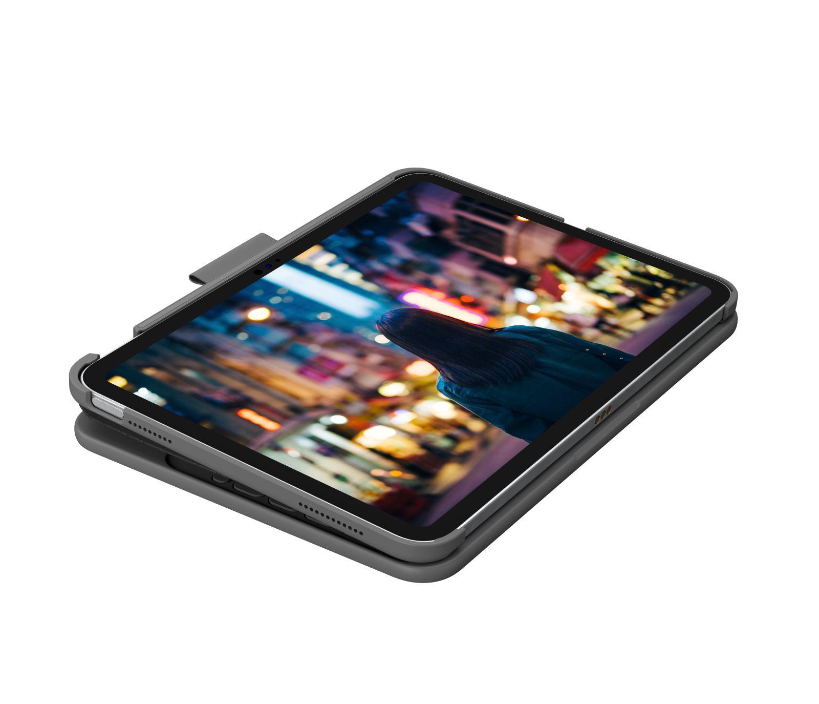 Teclado LOGITECH Slim Folio iPad 10.ª Geração (Estados Unidos - Bluetooth - Sem fios - Cinzento) — miniatura 2