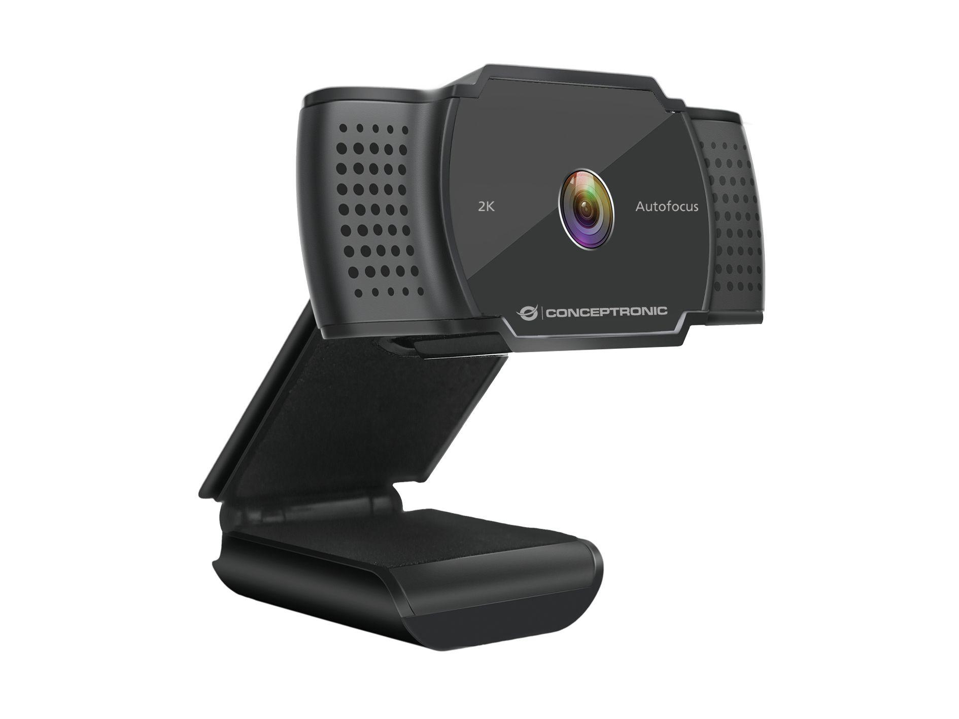 Webcam CONCEPTRONIC AMDIS02B (5 MP - 30 fps - 2592 x 1944 pixels - Preto)