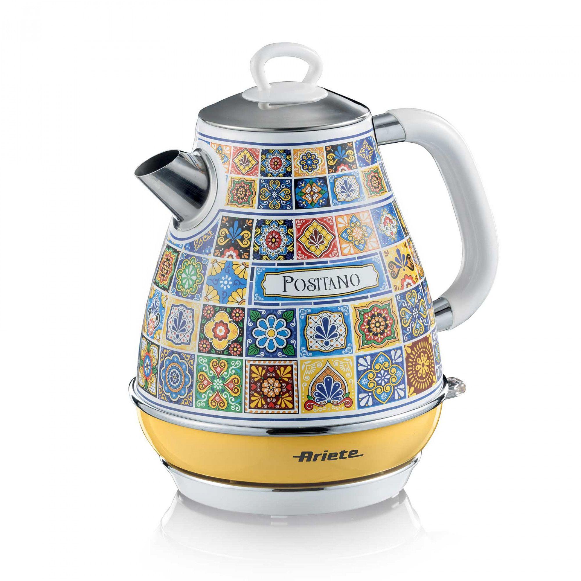 Jarro Elétrico ARIETE 2869/0P (2200 W - 1,7 l - Aço inoxidável - Azul/Amarelo)
