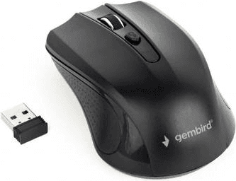 Rato GEMBIRD MUSW-4B-04 (Ambidestro - 1600 DPI - Óptico - Preto)