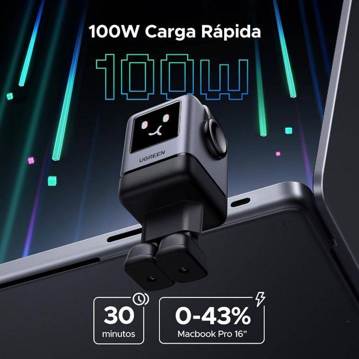 Carregador de Tomada UGREEN Uno X688 (100 W - Até 100 W - GaN - Preto), miniatura 3